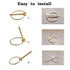 Lynch Pin Disconnect Snap Pin for Farm Tractors, Trailers, Trucks, Mowers, 1/5" x 1-3/5" Pin Clips (20 Pieces)