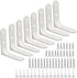 Litoexpe 8 Pcs Heavy Duty L Brackets, 90 Degree Right Angle Corner