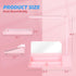 SHANTRA 16" x 7" Desktop Whiteboard, Fast Charger Station & Adjustable LED Lamp, Pink Desk Dry Erase Board