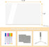 LED Note Board with Colors - Acrylic Light Up Dry Erase Board with Stand, Glow Memo Message Board with 7 Colors