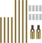 Antrader M10 Threaded Extension Rod Brass Color Lighting Fixture Stems with Sloped