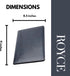 Royce Leather Aristo Genuine Leather Padfolio in Navy