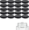 mikken Twist-Off Jam Jars Diameter 6 cm Pack of 20 Black