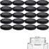 mikken Twist-Off Jam Jars Diameter 6 cm Pack of 20 Black
