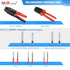 JRready ST6429 12 Pin Power Connector (4 Matched Sets), 6.35mm Diameter Pin and Sockets, Compatible with Molex MLX