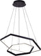 Canarm Ltd Canarm Capri 24-Inch LED Chandelier, Matte Black Finish with Integrated Dimmable LED,