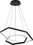 Canarm Ltd Canarm Capri 24-Inch LED Chandelier, Matte Black Finish with Integrated Dimmable LED,