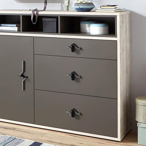 SKFGNX Handle,6671 Gray Copper Color Simple Cabinet Drawer Bedside Table Handle Shoe Cabinet Wardrobe Furniture zinc