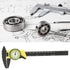 Dial Vernier Caliper, 0.01mm Accuracy Plastic Fast Measurement Tool for Biomedical Industry, 0-150mm