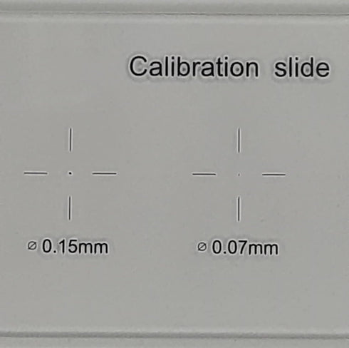High Precision Ocular Micrometer, Microscope Stage Micrometer Calibration Slide with 5-Scales and 0.01mm
