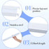 Patelai 12 Pcs Filing Front to Back Rails, Stainless Steel White File Cabinet Inserts for Letter Size Folders