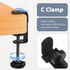 Desk Organizer with Clip-on Cup Holder, Pencil Holder, Phone Holder for Beverages and Accessories at Home Office