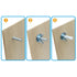 Xadnitu 30 Pack 1/4"-20 2-1/4" Set x Hurricane Anchor Kit, Hardware Installation Guide Anchoring for Window Board Panel