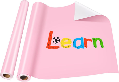 Tenceur Bulletin Board Paper 24 Inch x 100ft, Fade Resistant Pink Paper Roll for Classroom Decor (Sweet Pink Style).