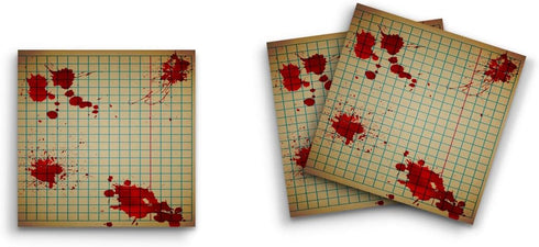 Butler in the Home 12 Pack Sticky Notes 3"x3" Blood Drops Horror Scary Memo Note Pads, 50 Sheets