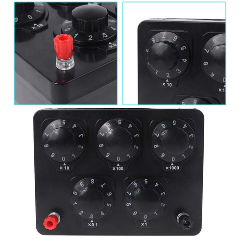 0-9999.9 Ohm Variable Resistance Box, Decade Resistor Experimental Equipment for Physical School Teaching