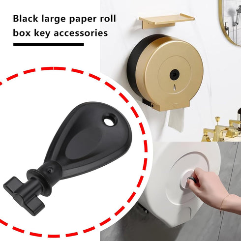 ECSiNG 2Pcs 53x24x15mm Paper Towel Toilet Paper Dispenser Key Replacement Paper Towel Holder Spare Key for Home Public