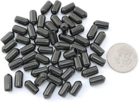 60pcs 1/4" Rubber Cap Protective Cover - Rubber Plug Soft PVC Thread Protection Cap, Plastic Dust Cover for 1/4 Inch