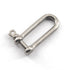 M5 Long D Ring Shackle 304 Stainless Steel Anchor Shackle with Screw Pin for Material Handling,Rigging Accessories,Connecting Chains and Ropes (Pack of 8)