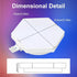 8 Pack Smart Hexagon Light - APP+Remote Control, Music Sync RGB Wall Panels for Gaming Room, Bedroom Beige