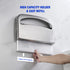 Commercial, 304 16-Inch Toilet Seat Cover Dispenser Wall Mount Half Fold Toilet Seat Cover Dispenser, Stainless Steel
