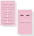 Lash Extension Aftercare Instructions Cards, 50 Pack, 2x3.5" Business Card Size, Pink Card Design