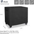 500-Pound 35''L 18.5''W 31''H(Black) Bitubi Service Cart Cover for Capacity Service Utility Cart,Heavy Duty Waterproof