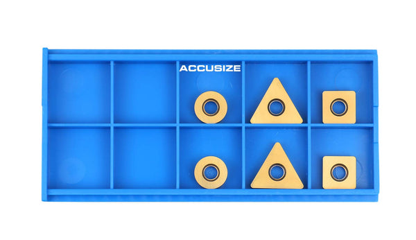 Accusize Industrial Tools 6 Pc Carbide Insert Set for Little Hogger Mill Set, 0046-0701