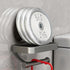 DGYB Bathroom Toilet Paper Holder Wall Mount Grey Paper Towel Holder with Shelf Rustproof & Multifunctional