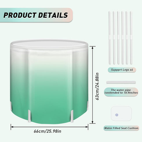Portable Foldable Bathtub - Create Your Spa Anywhere for Adventure & Relaxation | Collapsible Adult Soaking Tub