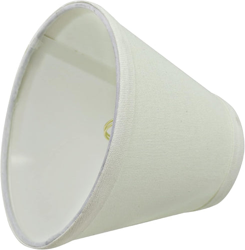Aspen Creative 32045-2A, 3" 6" 5" Set 2 Hardback Empire Clip-On Chandelier Lamp Shade, Off-White, Top x Bottom x Slant