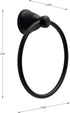 Franklin Brass KIN46-MB Kinla Towel Ring, Matte Black