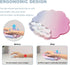 Set Gel Wrist Rest and Cloud Mouse Pad Support for Keyboard and Mouse - Ergonomic Pink Keyboard Wrist Pad for Typing