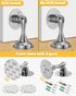 Magnetic Door Stoppers, 2 Pack Stainless Steel Heavy Duty Door Catch for Bottom Top of Door, No Drill Adhesive