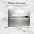 AKU INTL. Pack-2 Wall Mount Dispenser, Anti-Scratch Toilet Seat Cover Holder with Screws for Half or Single Fold
