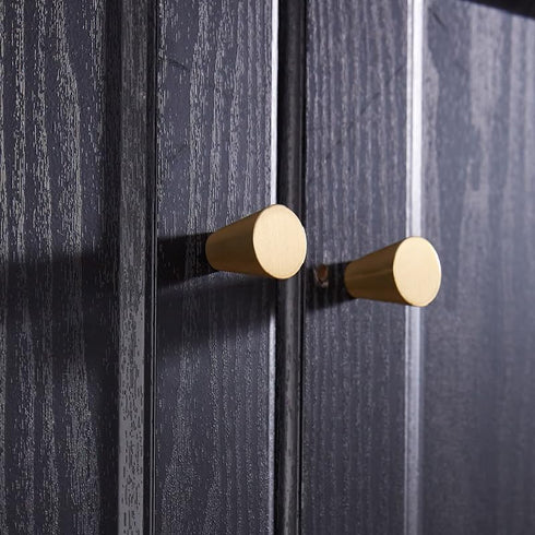 SANCHAKOU 6 Pack Cabinet Knobs Wardrobe Cabinet Door Tapered Handle Furniture Drawer Shoe Cabinet Bedside Table Handle
