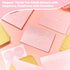 Supervitae 100 Pack 3.5 5 Inch Pink Thank You Cards Bulk with Envelopes and Stickers x Thank You Cards for Baby Shower