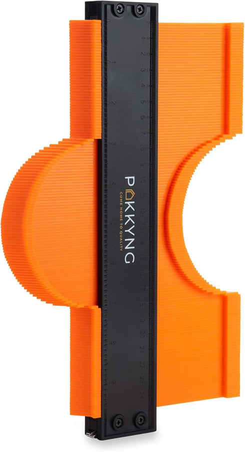 Contour Gauge Profile Tool with Lock, 10 Inches, Corner Measuring Tool for Odd Shapes, Carpenter Essentials
