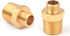 RV Faucet Adapter 1/2 to 3/8 Reducer Faucet Supply Line Adapter Brass Compression Fitting Compatible with Plumbing