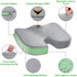 OVEYNERSIN Seat Cushion for Office Chair - Desk Back Pillow Support Memory Foam Car Cushions Coccyx Orthopedic Hip
