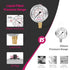 0-60psi/kpa Lead-Free Glycerin Filled Pressure Gauge, 2-1/2" Dial Size, Stainless Steel Case with Vent Valve