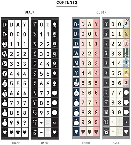 D-Day Perpetual Desk Calendar, D-Day Count Down Flip Calendar Desktop Easel Calendar, Spiral Bound Planner with