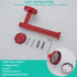 SUS304 6 inch Washroom,Drilling,96006-6RED Red Toilet Paper Holder Stainless Steel, Modern Round Tissue Roll Holders