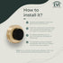 EVI Wall Mounted Doorstop in Natural Silicone, Adhesive or Screw Installation, Brass Matte (Mod. I-254)