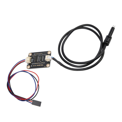 Water Conductivity Sensor - Domestic Hydroponics Sensor with Waterproof Probe for Liquid Quality Analysis