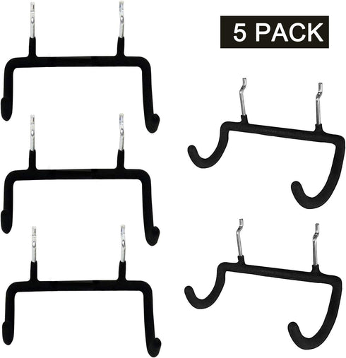 5PCS Pegboard Drill Holder with Double Hooks and Accessories Bag for Power Tools