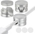 Kofuyni Upgraded Aluminum Silver Phone Charger Cord Holder with Extra-Large Adhesive Base, 3