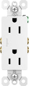 Legrand Radiant 885TRWCC21 15 Amp Decorator Duplex Outlet, White, 1 Count