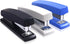 Desktop Staples, 4.8 Inch Labor Saving Black Stapler for 20 Sheets Capacity with 500 Pcs No.12 Staples