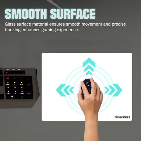 SYHITOU 15.711.8) Mousepad with Hard Surface for Gaming, Ultra Smooth Mouse Mat, Water-Resistant Mouse Pad Precision